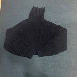 All Saints Charcoal Turtleneck Sweater